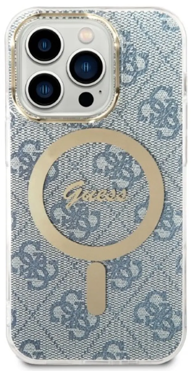 GUESS Hoesje iPhone 14 Pro Max - Blauw