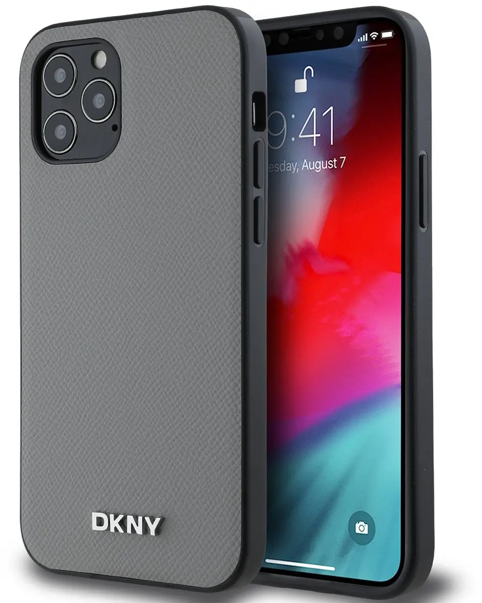 DKNY Hoesje iPhone 12/12 Pro MagSafe - Grijs