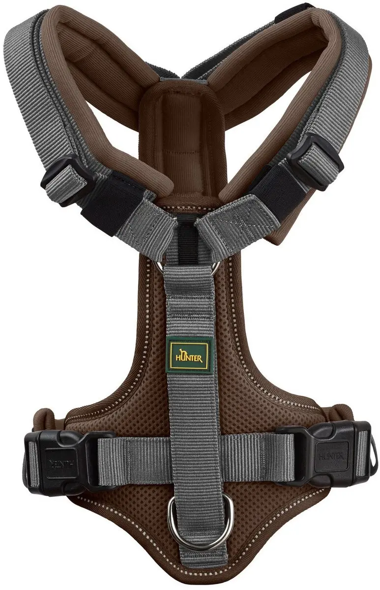 Hunter Harnas Maldon Up Bruin&Grijs - 37-53 cm