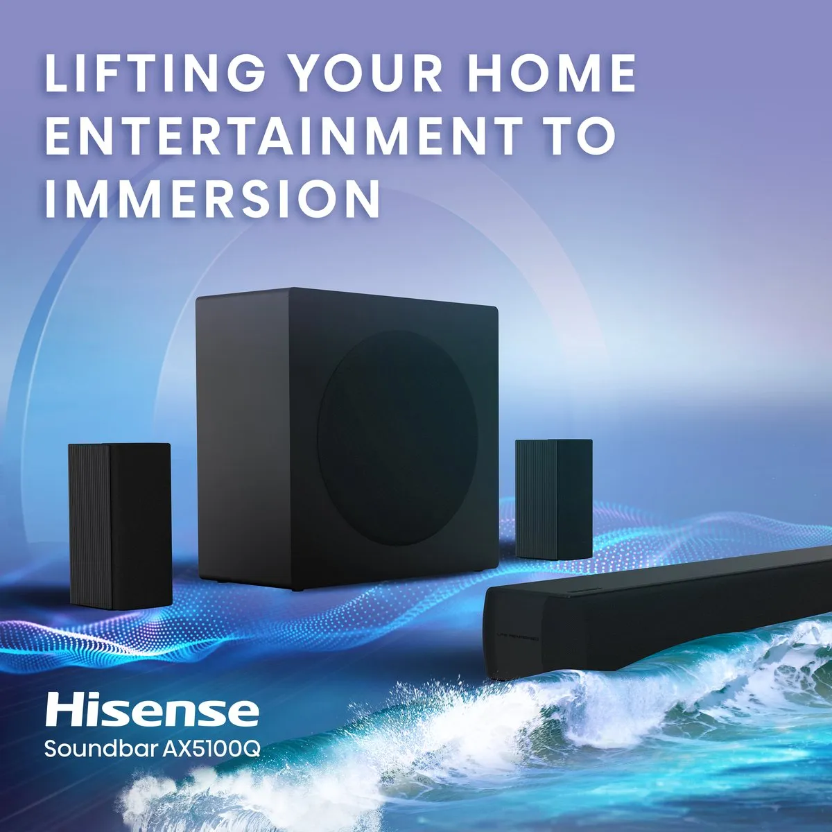 Hisense AX5100Q Soundbar 5.1 - 580W - Zwart