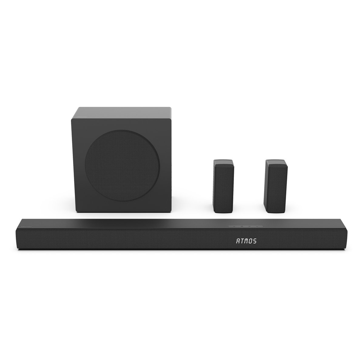 Hisense AX5100Q Soundbar 5.1, 580 W, subwoofer, draadloze achterluidspreker, Dolby Atmos, Hi-Concerto, HDMI eARC, Bluetooth 5.3