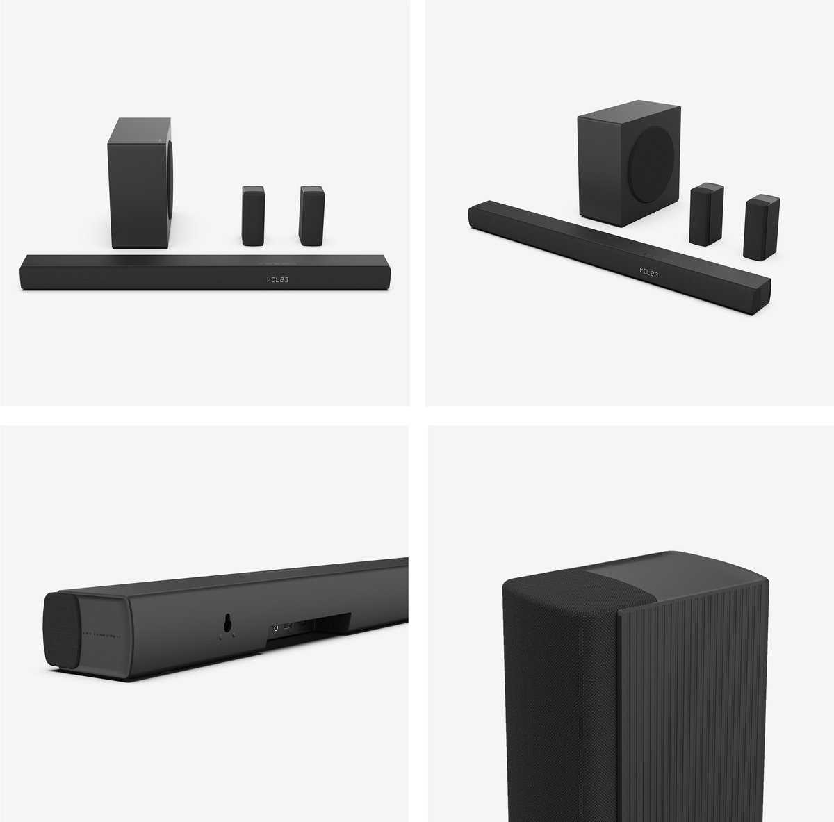 Hisense AX5100Q Soundbar 5.1, 580 W, subwoofer, draadloze achterluidspreker, Dolby Atmos, Hi-Concerto, HDMI eARC, Bluetooth 5.3