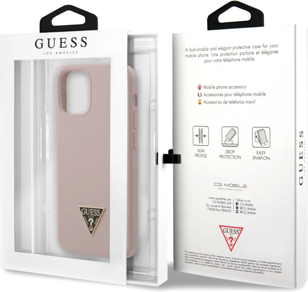 Guess iPhone 12 Mini Hoesje - Roze - S212-3 - afbeelding 6 van 6