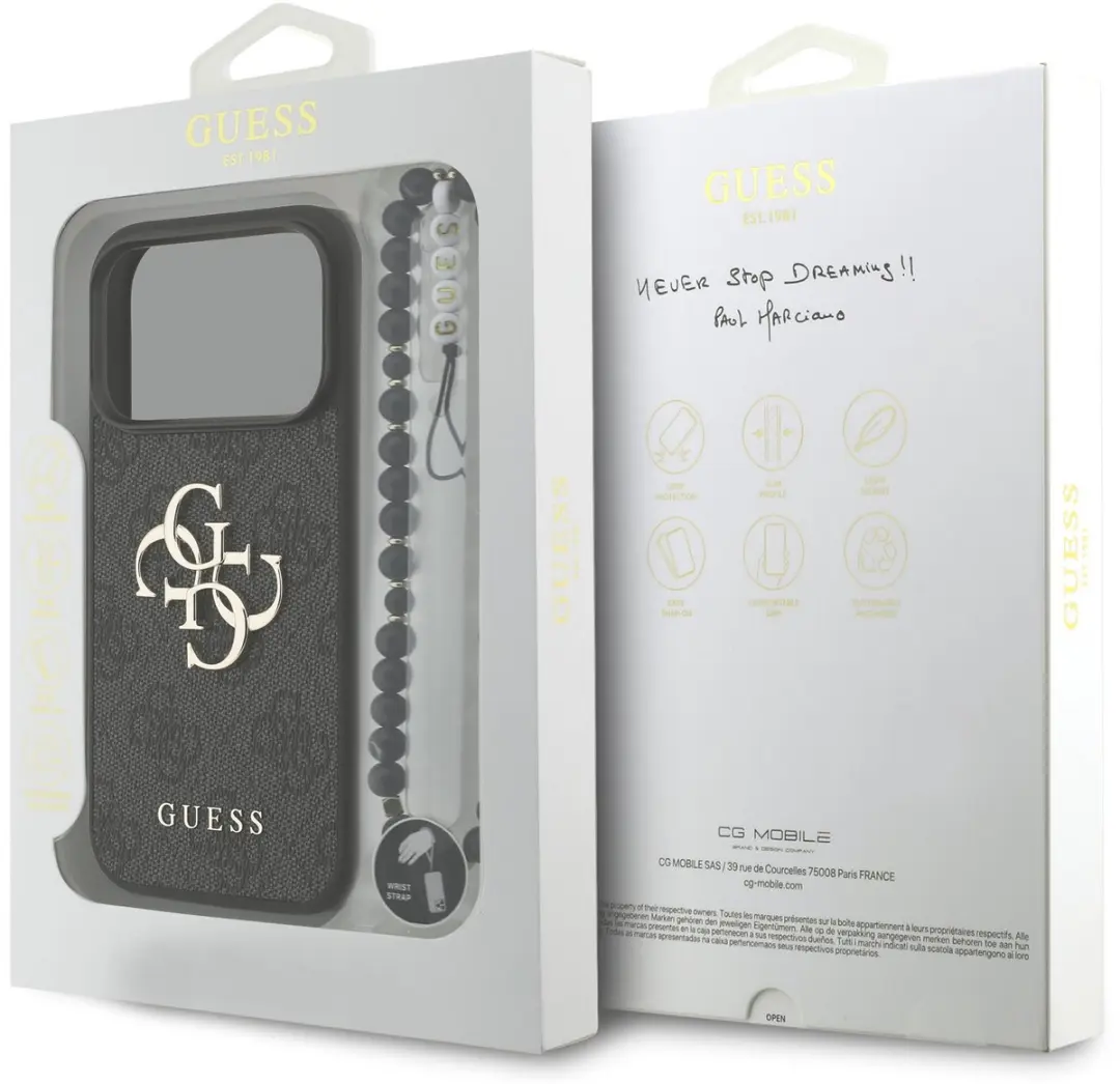 Guess 4G Metal Logo Hoesje iPhone 17 Pro - Zwart - afbeelding 6 van 6