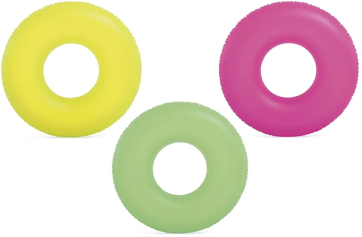 Intex Neon Zwemband 91cm - 3 Kleuren - 59262