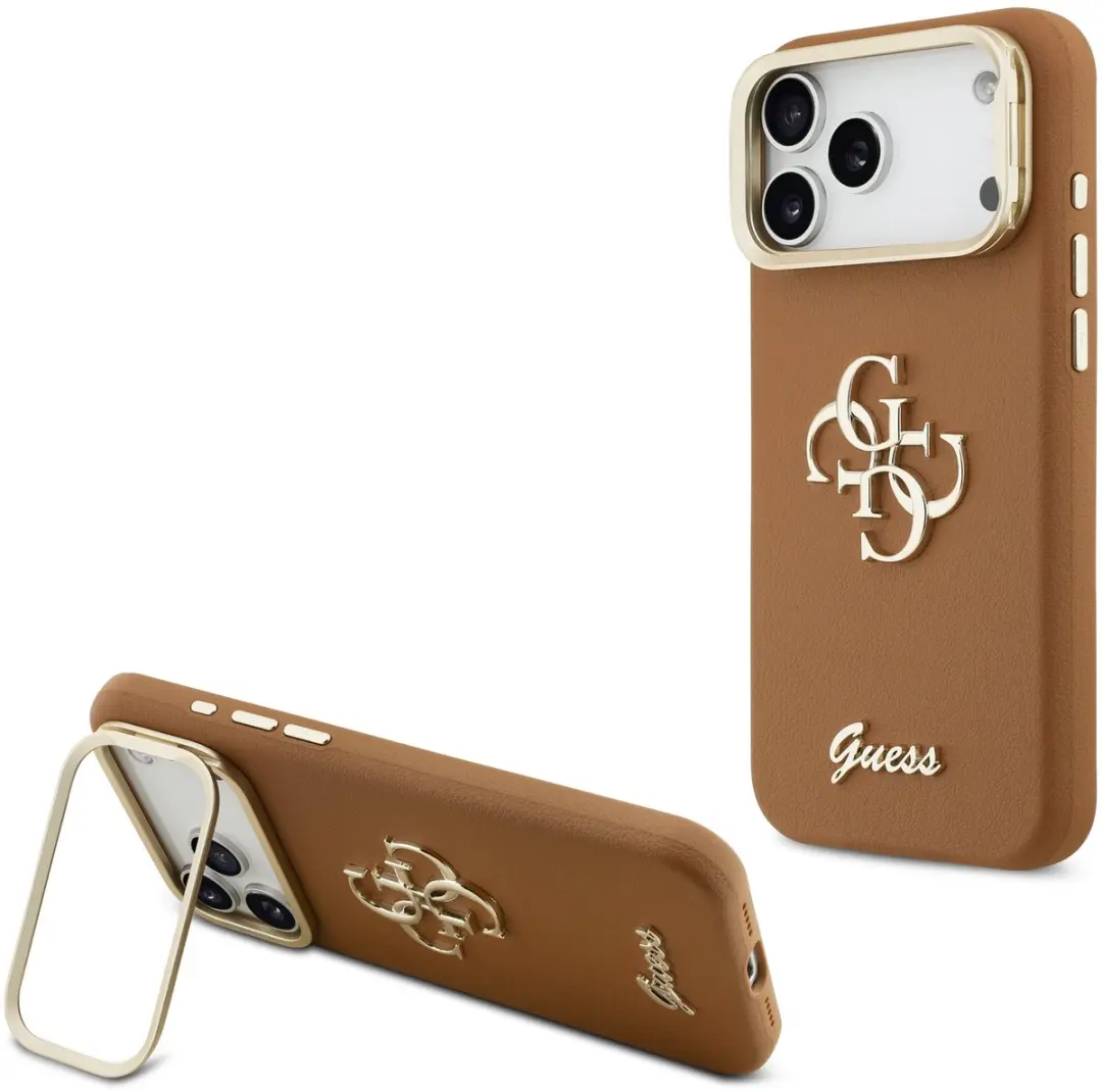 Guess 4G Logo Hoesje iPhone 17 Pro Max - Bruin - afbeelding 6 van 6