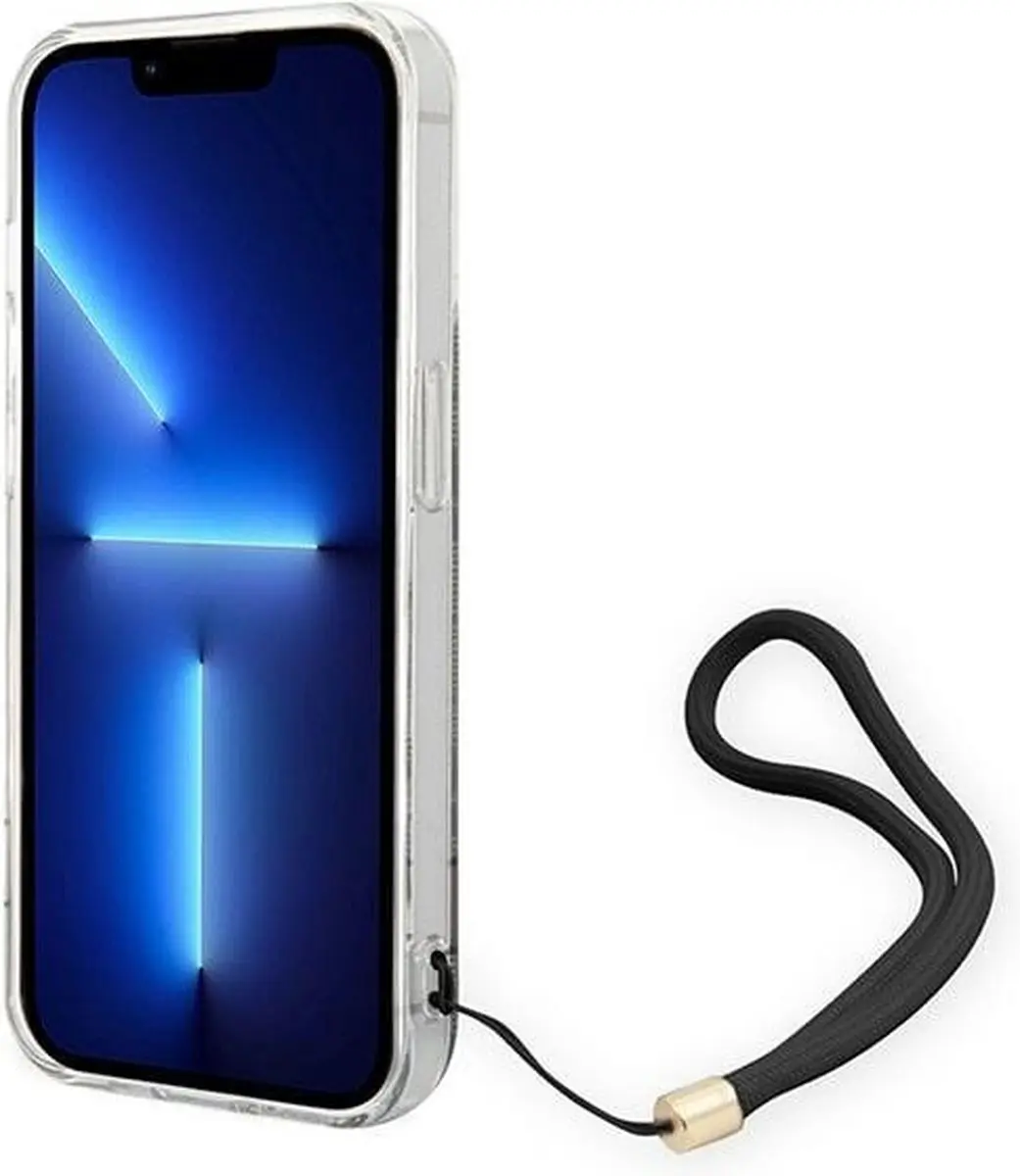 GUESS 4G Printed Back Case met Strap - iPhone 14 Pro - Bruin - afbeelding 6 van 6