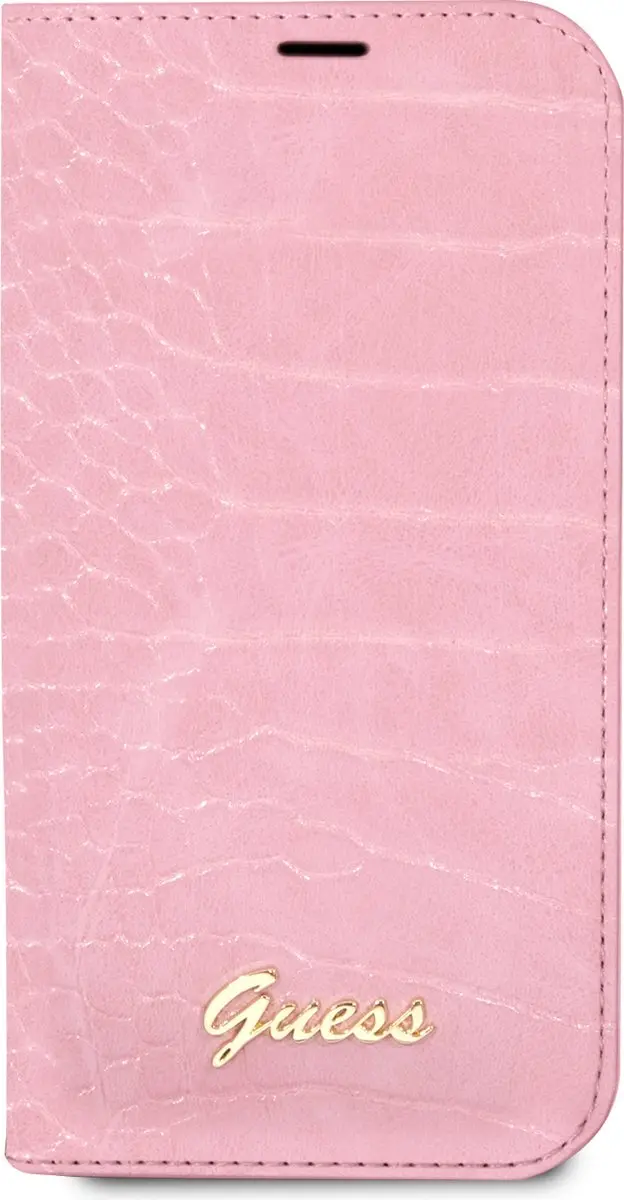 GUESS iPhone 14 Pro Book Case - Roze PU Leer - MagSafe