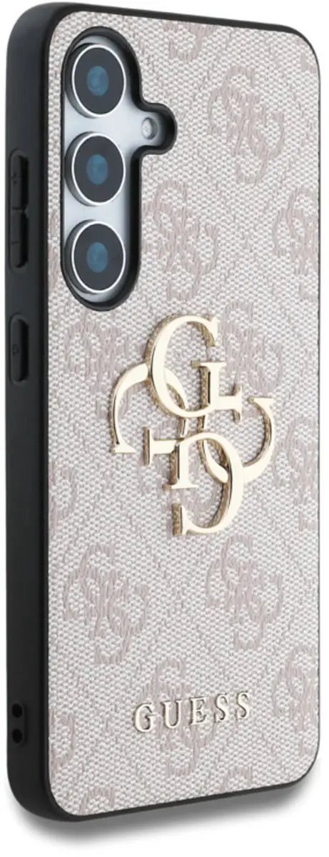 Guess Metal Logo Hoesje Samsung Galaxy S25 - Roze - MPN 13272 - afbeelding 6 van 6