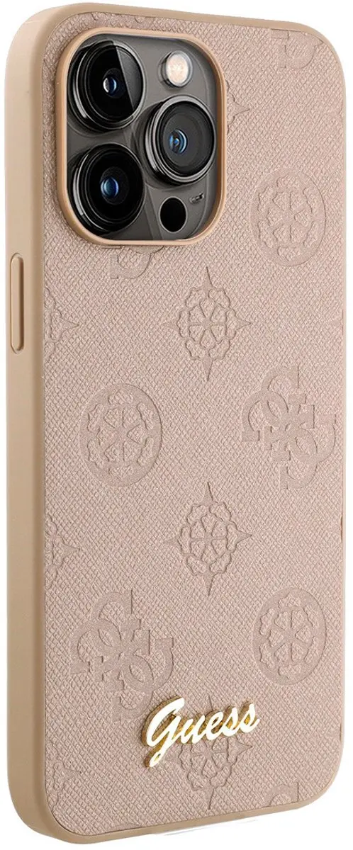 GUESS Telefoonhoesje iPhone 15 Pro - Roze - 3666339192013