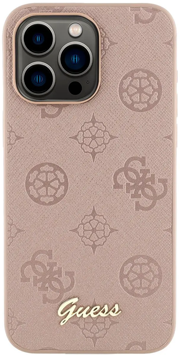 GUESS Telefoonhoesje iPhone 15 Pro - Roze - 3666339192013
