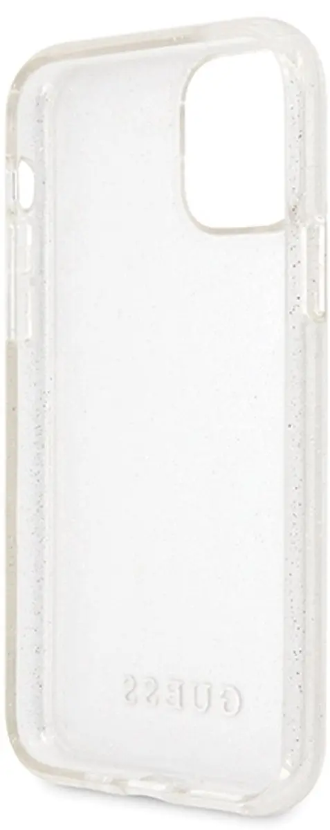 GUESS Glitter Serie Telefoonhoes iPhone 11 Pro Max - Zilver