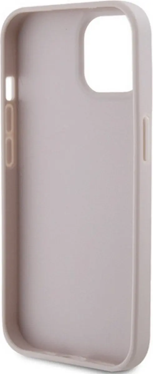 GUESS 4G Triangle Logo Hoesje iPhone 15 - Roze