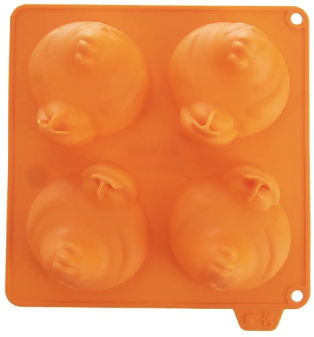 Orion Sillinie Siliconen Bakvorm 3D Kippen - 4 Stuks - Oranje - afbeelding 2 van 6