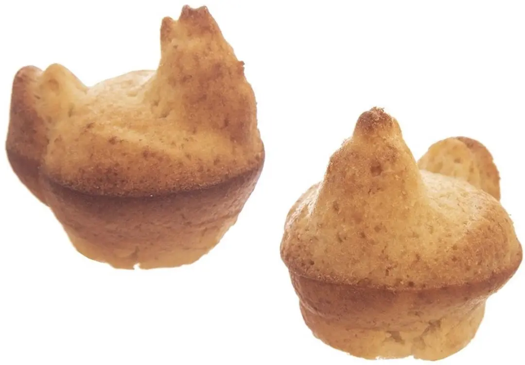 Orion Sillinie Siliconen Bakvorm 3D Kippen - 4 Stuks - Oranje - afbeelding 4 van 6