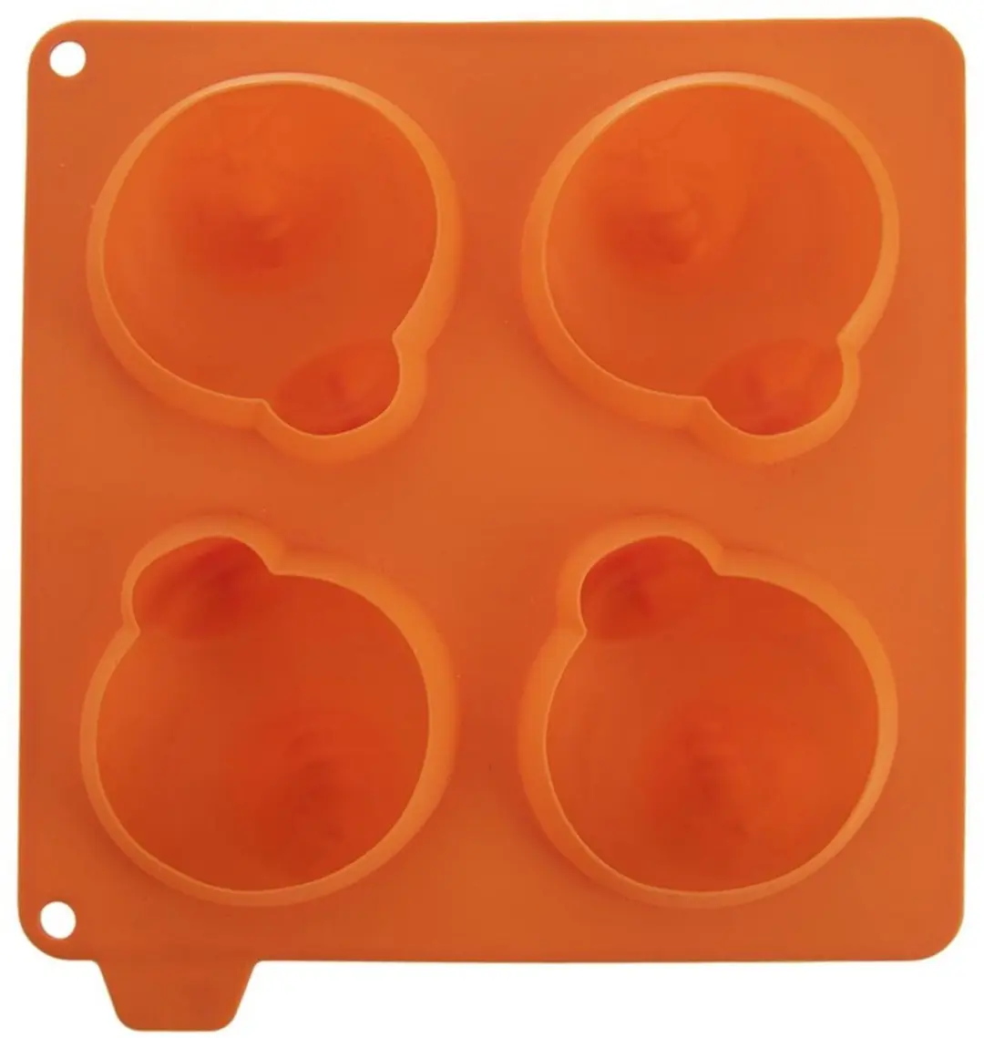 Orion Sillinie Siliconen Bakvorm 3D Kippen - 4 Stuks - Oranje - afbeelding 6 van 6