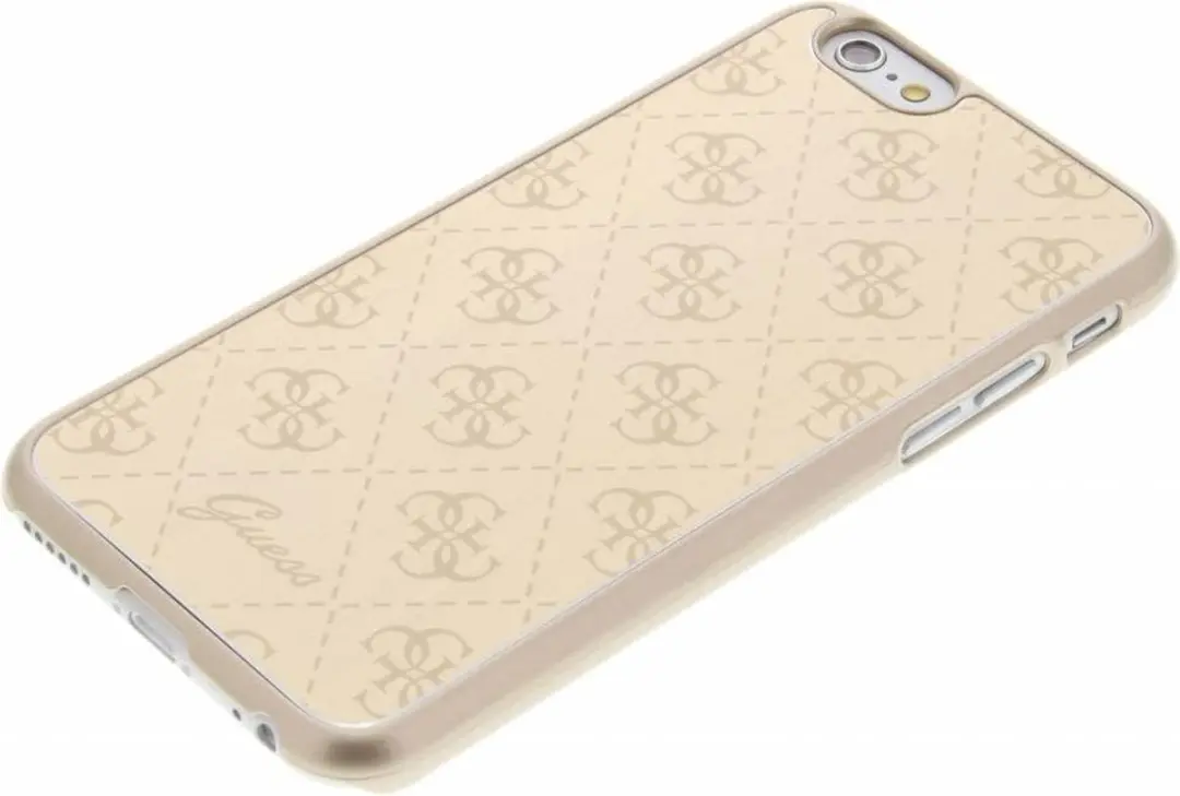 Guess Aluminium Plate Hard Case iPhone 6/6s 6G37435103 - Goud