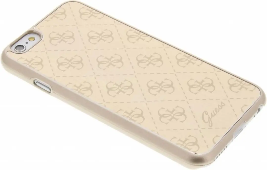 Guess Aluminium Plate Hard Case iPhone 6/6s 6G37435103 - Goud
