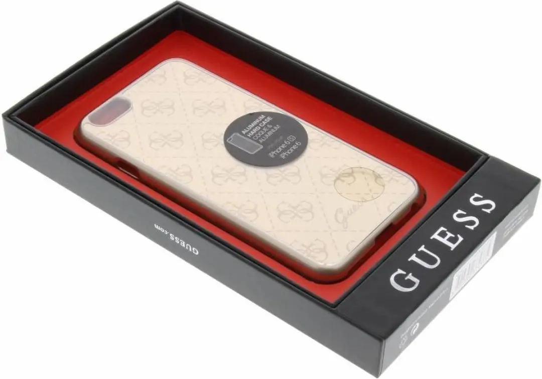 Guess Aluminium Plate Hard Case iPhone 6/6s 6G37435103 - Goud