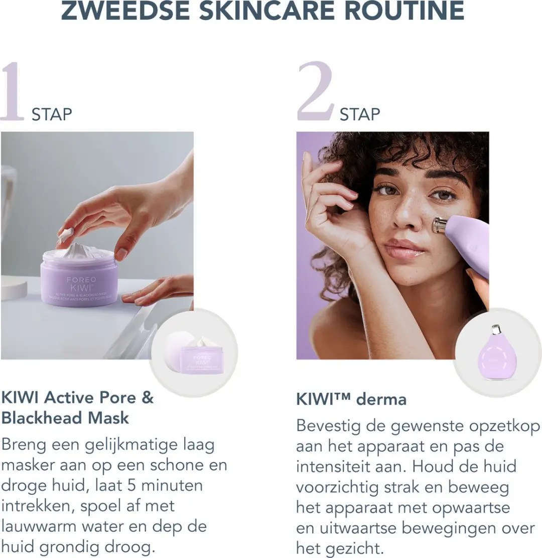 FOREO KIWI Derma Microdermabrasie 2 Stuks - 100g - afbeelding 6 van 6