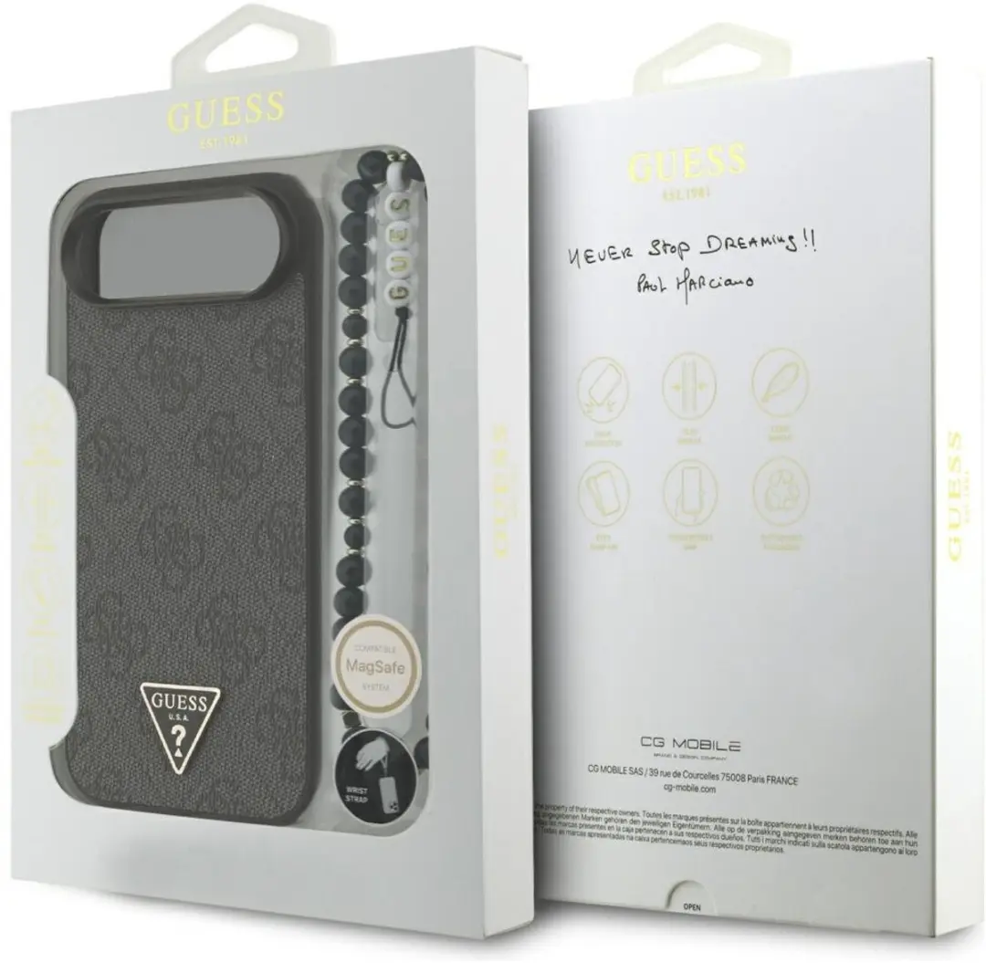 GUESS Case 4G Magsafe iPhone Air - 1 Pasje - Zwart