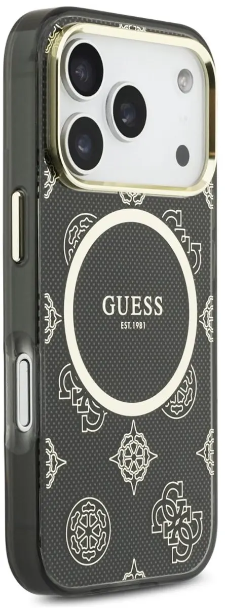 Guess GUHMP17SIPMPLBK Hoesje iPhone 17 Pro - MagSafe - Goud/Zwart - afbeelding 6 van 6