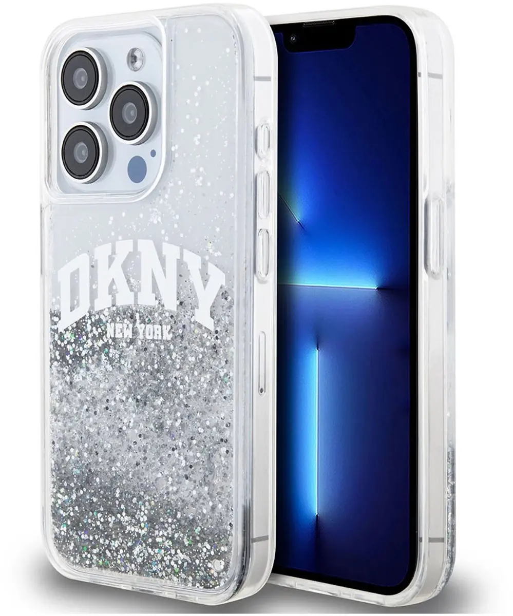 DKNY Liquid Glitter Arch Logo Back Case