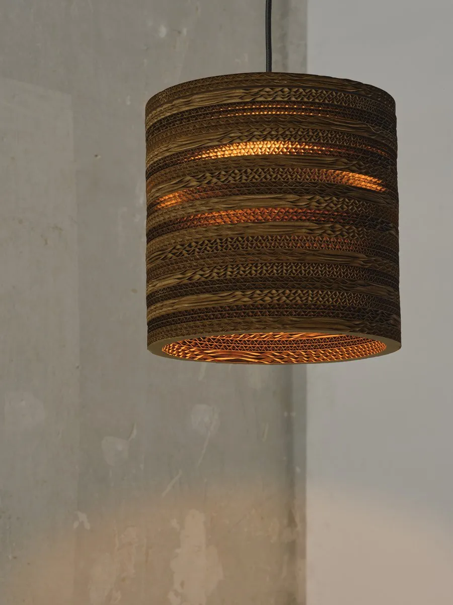 LEDVANCE Decor Karton Cilinder Hanglamp - Bruin - Ø250mm - afbeelding 6 van 6