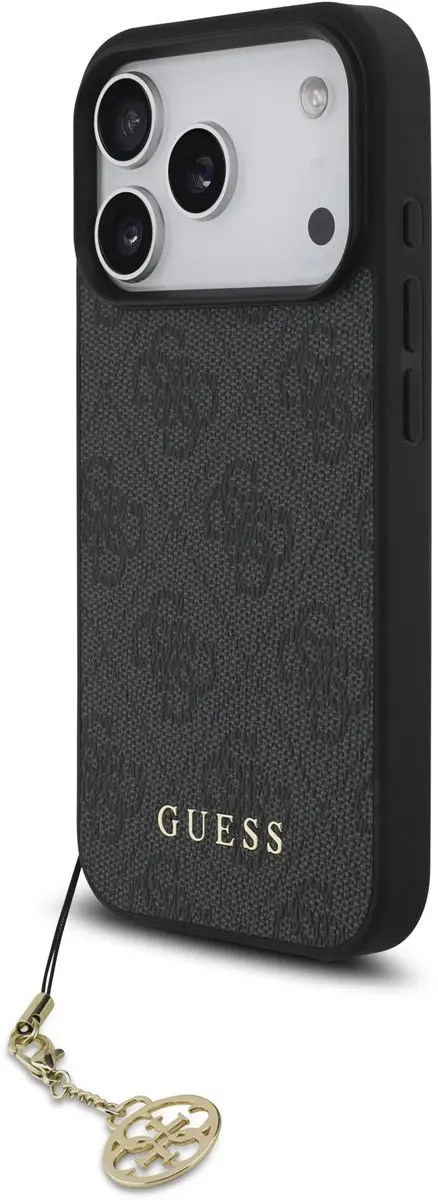Guess 4G Charm Backcover iPhone 17 Pro - Grijs - MagSafe