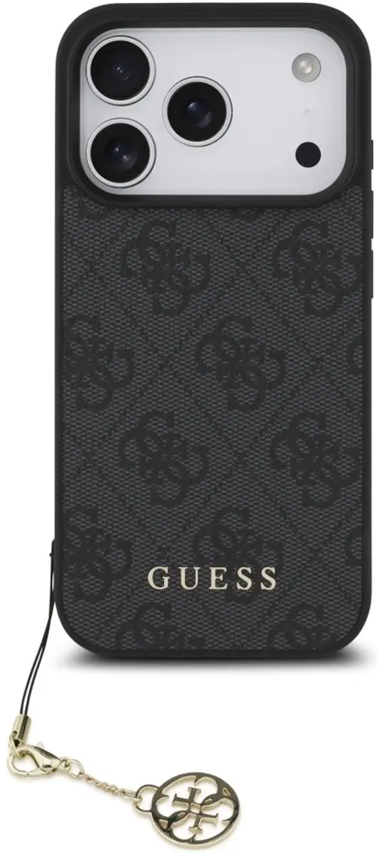 Guess 4G Charm Backcover iPhone 17 Pro - Grijs - MagSafe