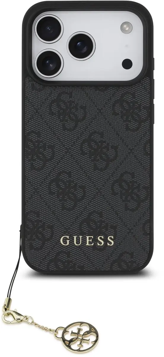 Guess 4G Charm Backcover iPhone 17 Pro - Grijs - MagSafe