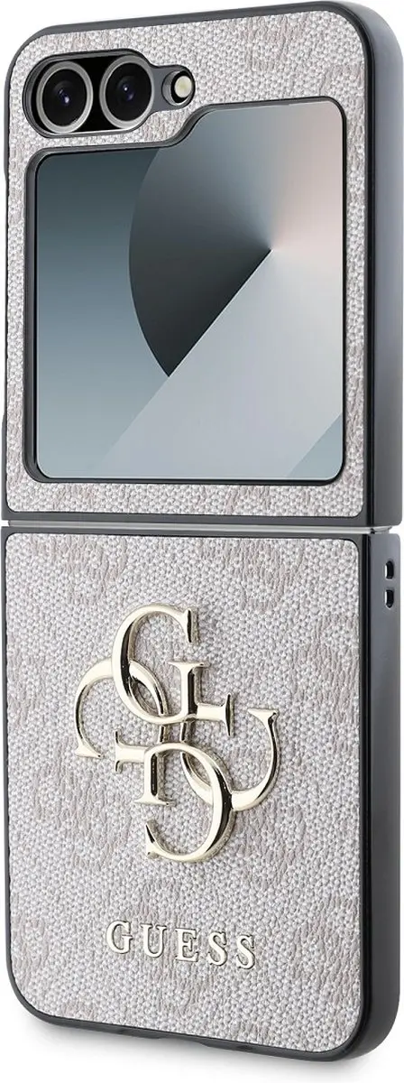 GUESS 4G Metal Logo Hoesje - Samsung Galaxy Z Flip6/7 FE - Roze
