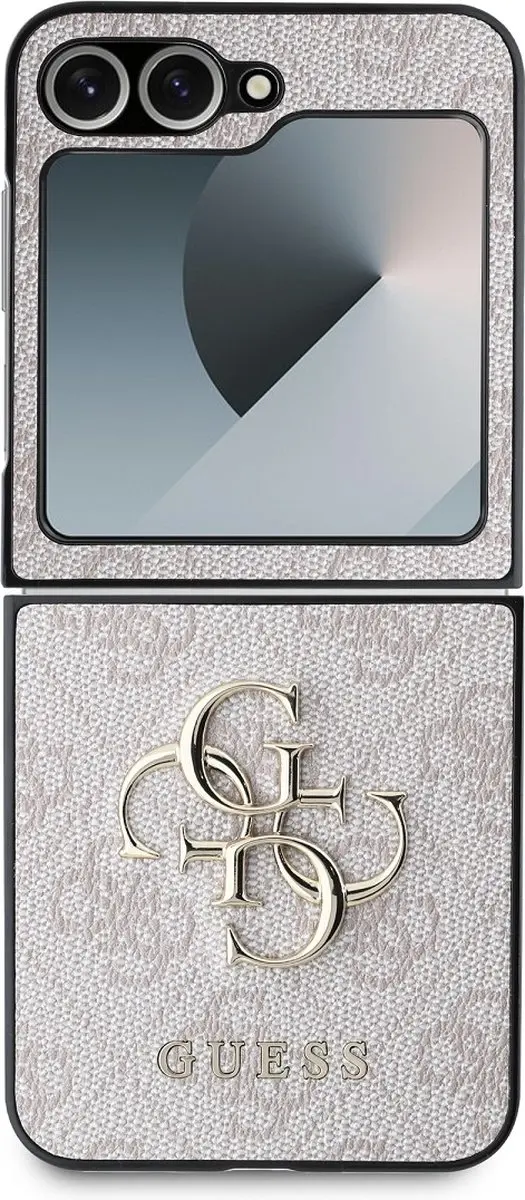 GUESS 4G Metal Logo Hoesje - Samsung Galaxy Z Flip6/7 FE - Roze