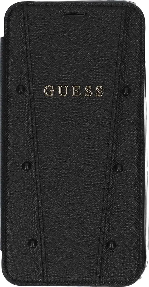 GUESS Kaia Book Case S212-3 - iPhone X/XS - 2 Pasjes - Zwart - afbeelding 4 van 6