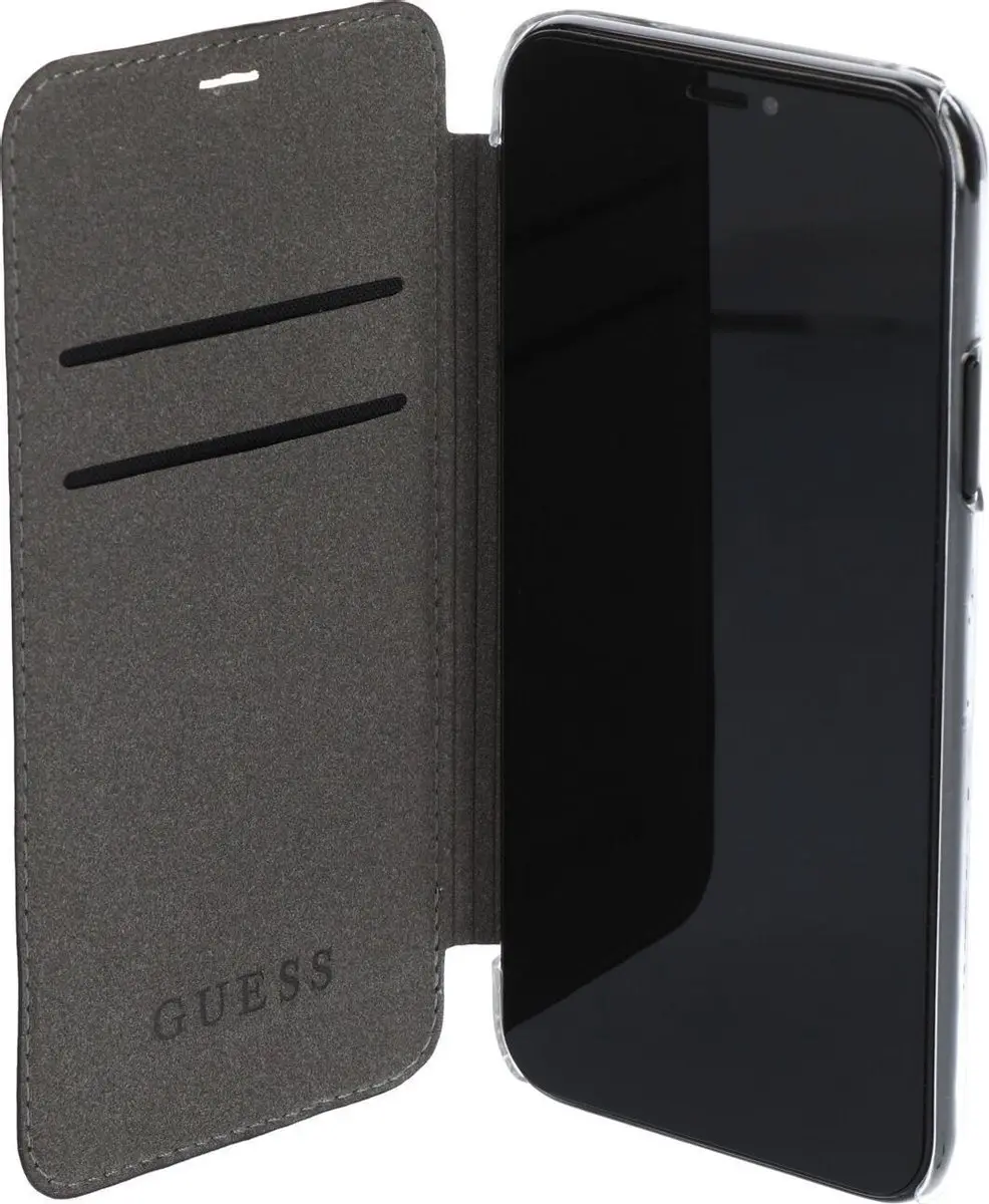 GUESS Kaia Book Case S212-3 - iPhone X/XS - 2 Pasjes - Zwart - afbeelding 2 van 6