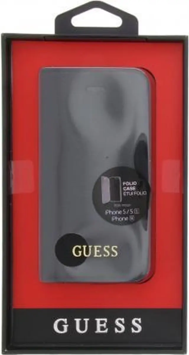 Guess Saffiano Book Case iPhone 5/5s - Bruin - GUFLBKPSETBK - afbeelding 6 van 6