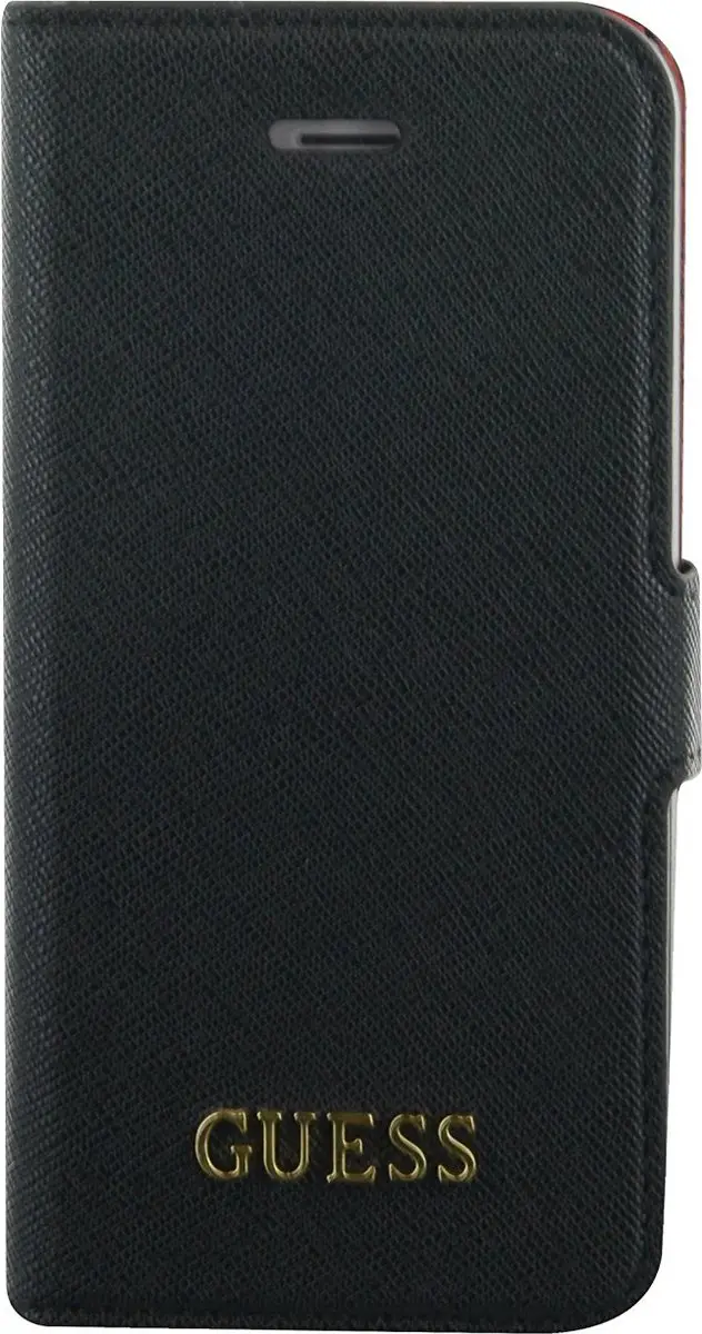 Guess Saffiano Book Case iPhone 5/5s - Bruin - GUFLBKPSETBK