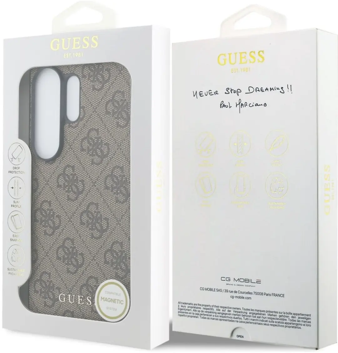 Guess Hoesje Samsung Galaxy S26 Ultra - Bruin - MagSafe