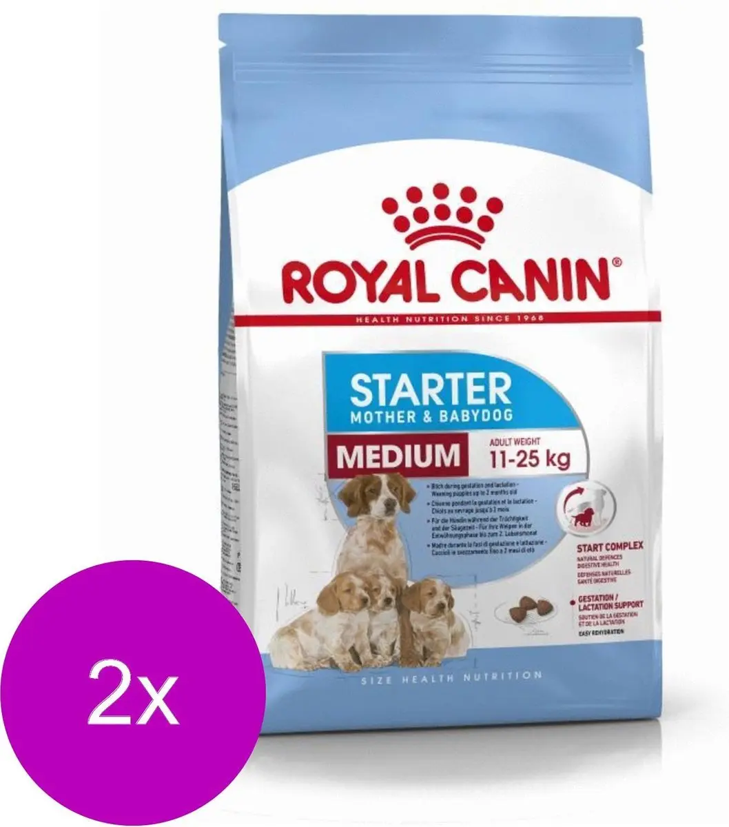 Royal Canin Medium Starter Mother & Babydog Hondenvoer - 2x4kg