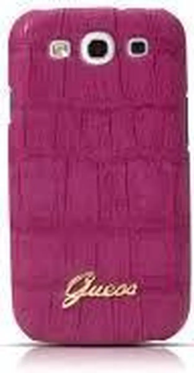 GUESS Crocodile Hoesje i930030525601 - Samsung Galaxy S3 - Matte roze