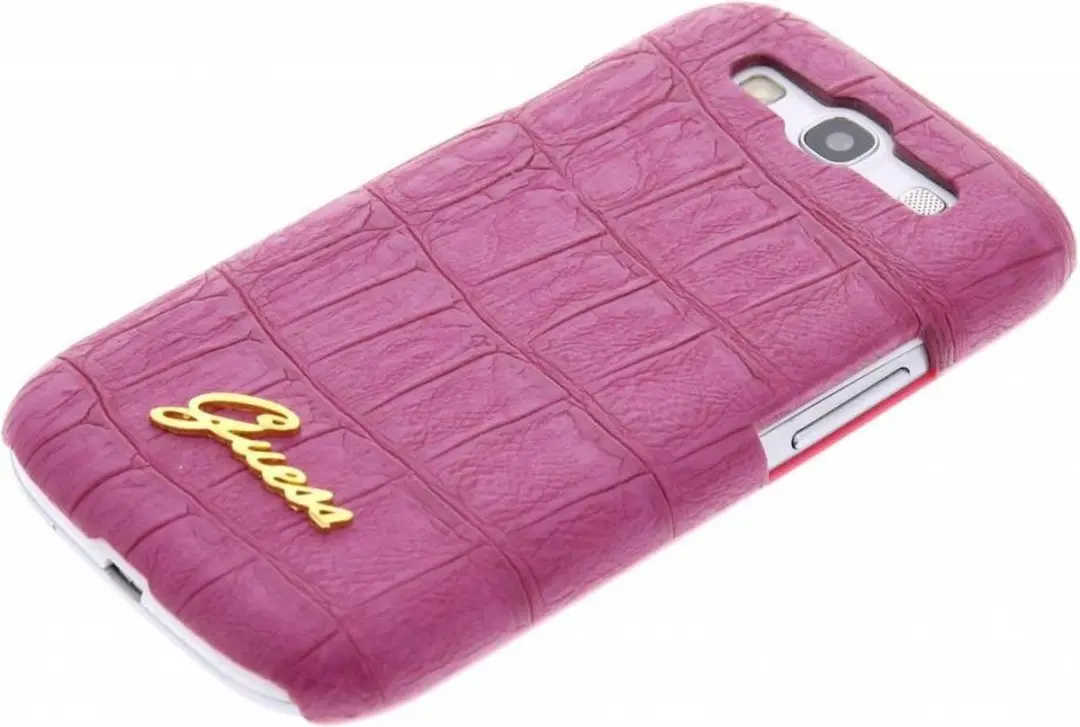 GUESS Crocodile Hoesje i930030525601 - Samsung Galaxy S3 - Matte roze