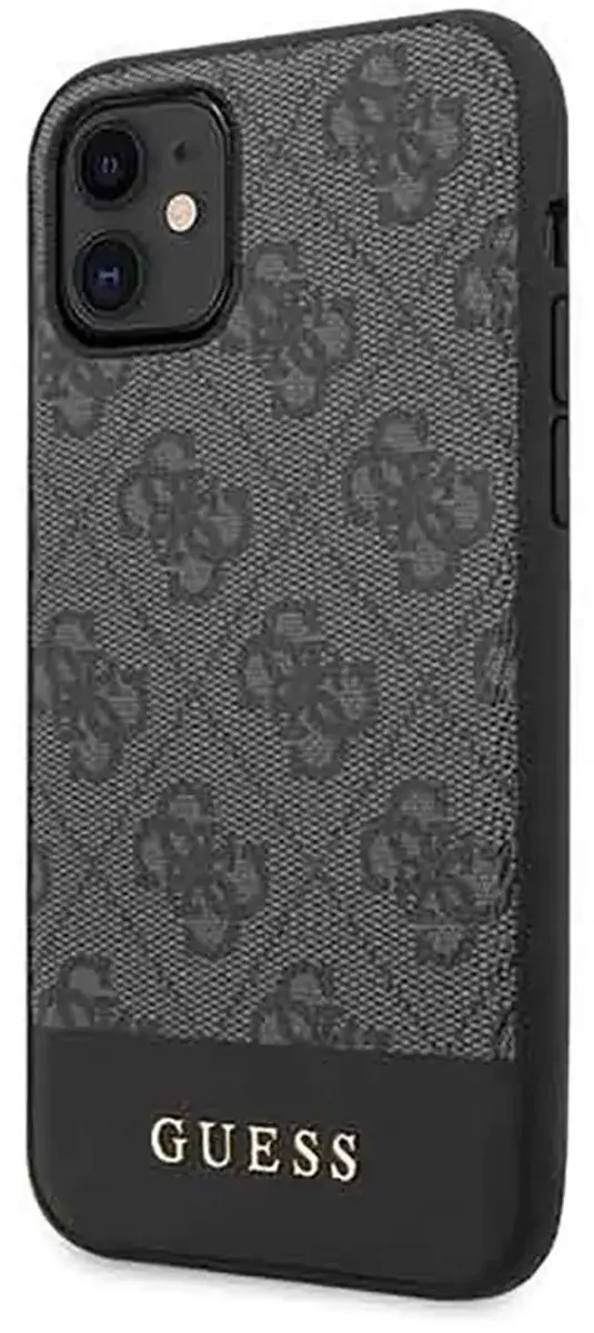 GUESS 4G Stripe Hoesje - iPhone 11/XR Grijs