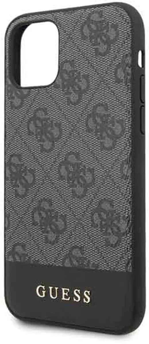GUESS 4G Stripe Hoesje - iPhone 11/XR Grijs