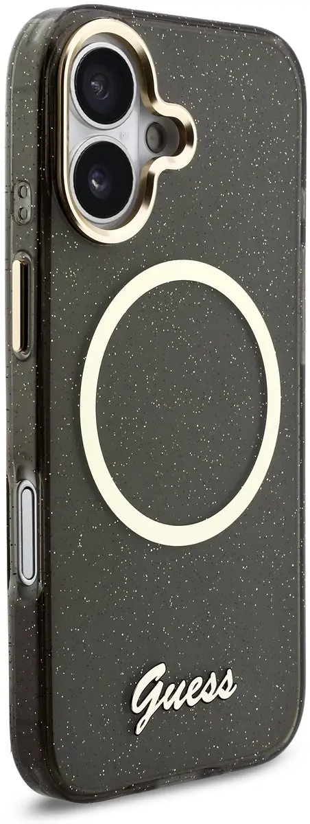 Guess IML Glitter Script Backcover iPhone 17