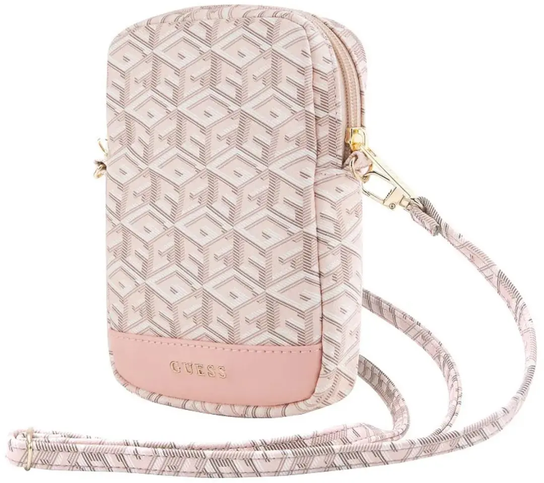 GUESS G-Cube Wallet Pouch GUWBZPGCSPGP - Roze