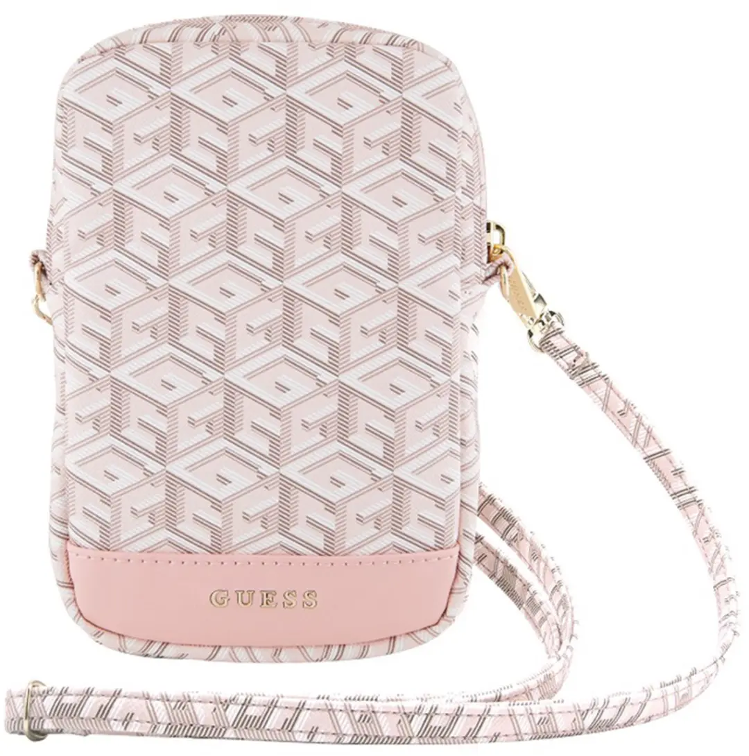GUESS G-Cube Wallet Pouch GUWBZPGCSPGP - Roze