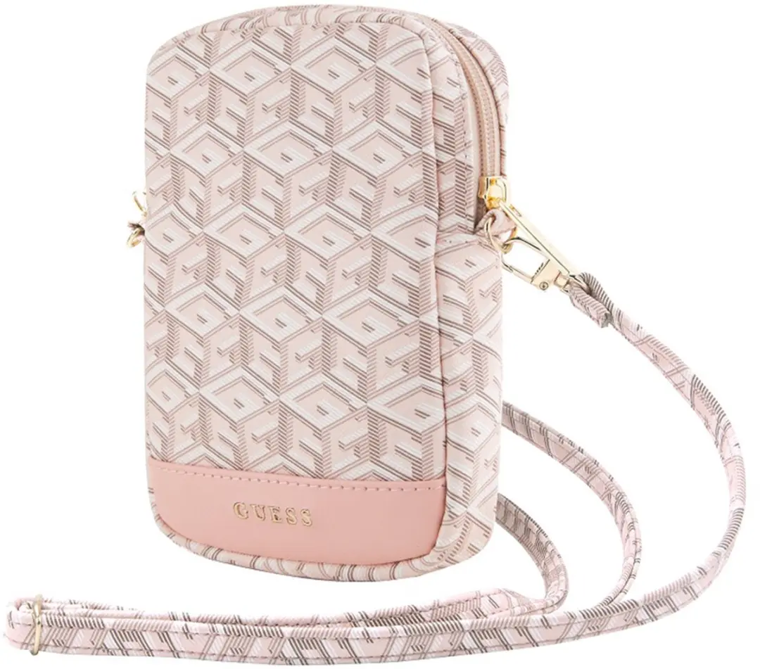 GUESS G-Cube Wallet Pouch GUWBZPGCSPGP - Roze