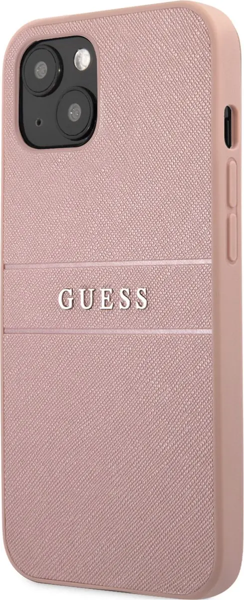 Guess Saffiano iPhone 13 Hoesje - Roze - 7569