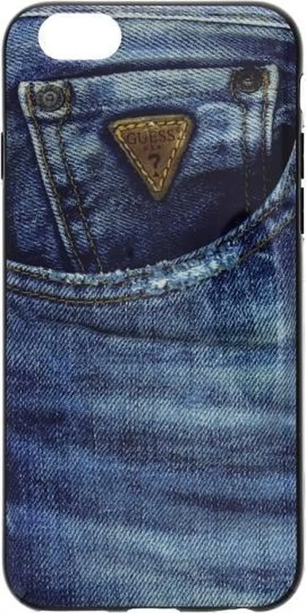 GUESS Denim iPhone 6 TPU Hoesje - Blauw - GUMHCP6DE