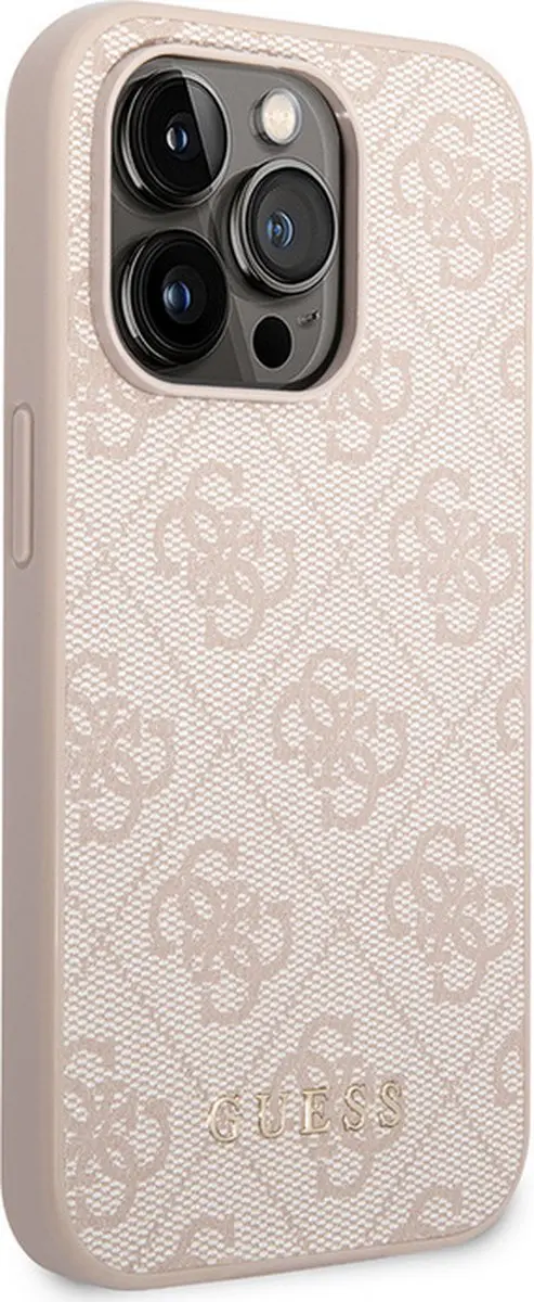 GUESS 4G Back Case iPhone 14 Pro - Roze - afbeelding 3 van 6